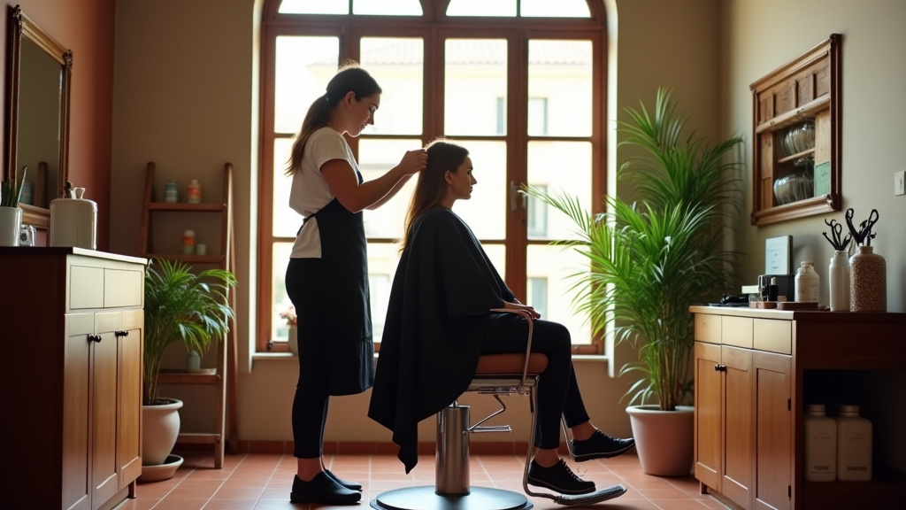 Salon de coiffure à Valence avec ambiance chaleureuse