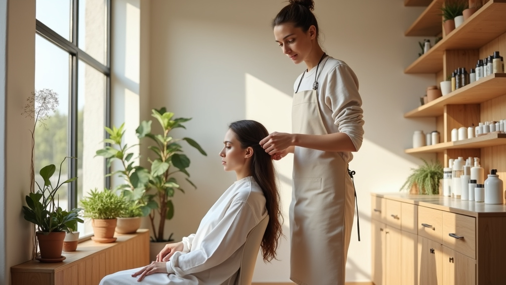 Ambiance d'un salon de coiffure moderne