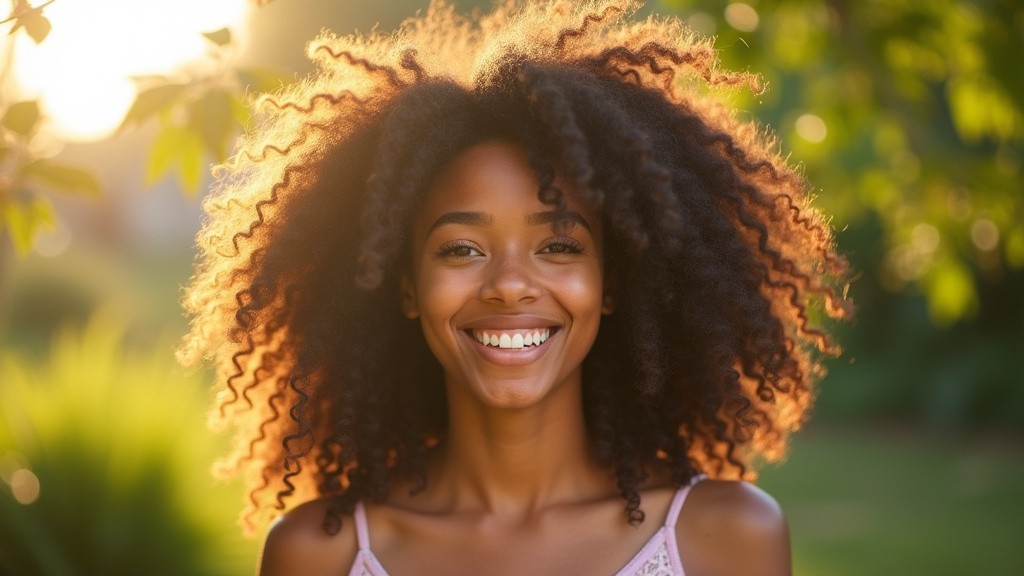 Femme avec cheveux bouclés stylisés en 2026