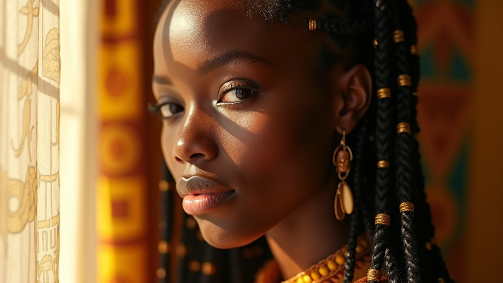 Afro naturel avec hydratation et volume