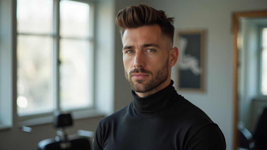 Homme avec une coupe de cheveux longue tendance 2026