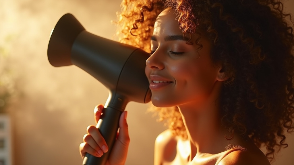 Préparation des cheveux avant utilisation du diffuseur