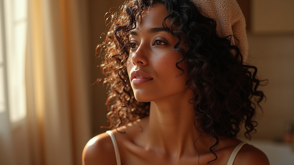 Routine capillaire pour cheveux bouclés