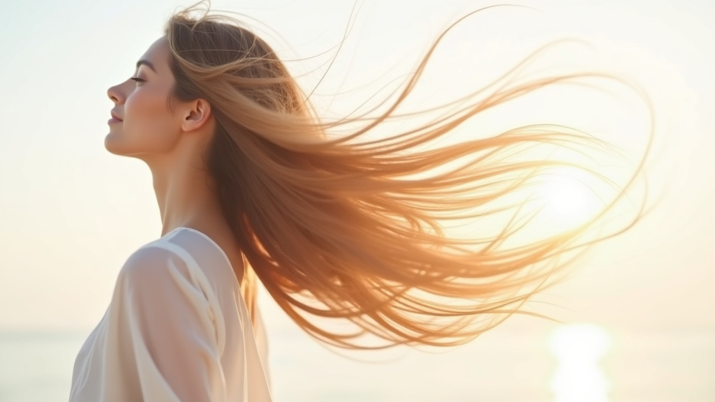 Cheveux exposés à la pollution et aux UV