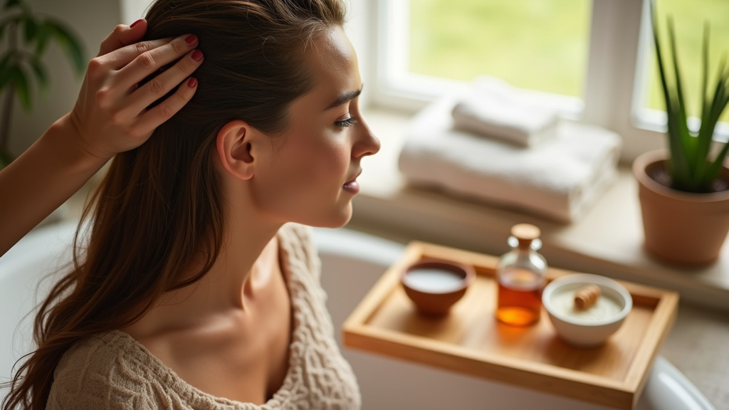 Rituel de soin capillaire maison avec masque naturel